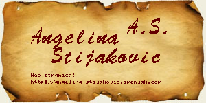 Angelina Stijaković vizit kartica